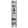 thumbnail image 4 of Carevas 6-Tier Book Cabinet White 15.7"x11.8"x82.7" Engineered Wood, 4 of 7