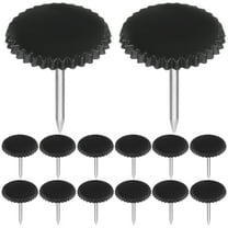 100 Pcs Flat Thumb Tacks Plastic Thumbtack .60X1.10X1.10CM