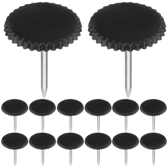 100 Pcs Flat Thumb Tacks Plastic Thumbtack .60X1.10X1.10CM