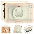 thumbnail image 4 of iPad Mini 5 Case, iPad Mini 4 Case,Rugged Protective Case with Tempered Glass Film 360° Rotatable Kickstand Handle Kid Proof Case for Apple iPad Mini 5th/4th Generation 7.9 inch 2019/2015,Rosegold, 4 of 8