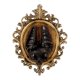 thumbnail image 1 of Escultura artística de cabeza de animal para decoración de pared, colgante para hombres y mujeres, decoración de pared con cabeza de murciélago, de oro, 1 of 8