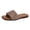 Brown, variant on Women's Glitter Flat Slippers - Sparkly Dressy Open Toe Slip-on Shoes
