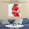 thumbnail image 4 of Garosa Self Adhesive Wall Sticker, Wall Sticker, 16Pcs Self Adhesive Square Shape PVC Mirrors Wall Stickers for Home Window Tiles, 4 of 7