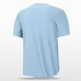thumbnail image 5 of LYEAA Casual Shirts for Men Short Sleeve Crewneck Pullover Summer Tees Solid Fashion Loose Outdoor Tee Tops Breathable Comfortable Soft Daily Clothes Blue 3XL, 5 of 6