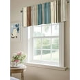 thumbnail image 6 of Curtain Valance for Windows,Country Stripes Ethnic Style Kitchen Valances Rod Pocket Short Curtains,Classic Modern Art Window Treatment Panel for Bedroom Bathroom 42"x18", 6 of 7