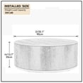 thumbnail image 6 of Williamspace Black Coffee Table with Gold Rim Bottom End Table Round Wood Side Table for Living Room Bedroom, 6 of 7
