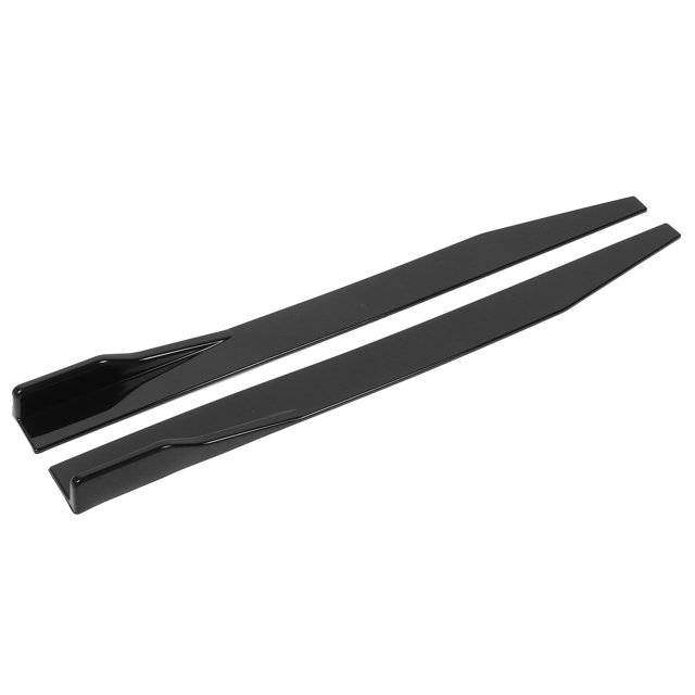 Side Skirt Rocker Splitters Winglet Diffuser Car Side Skirt Wing Spoiler 2pcs Car Side Skirt Splitter Lip Winglet Diffuser Universal 120cm/47.2in Glossy Black