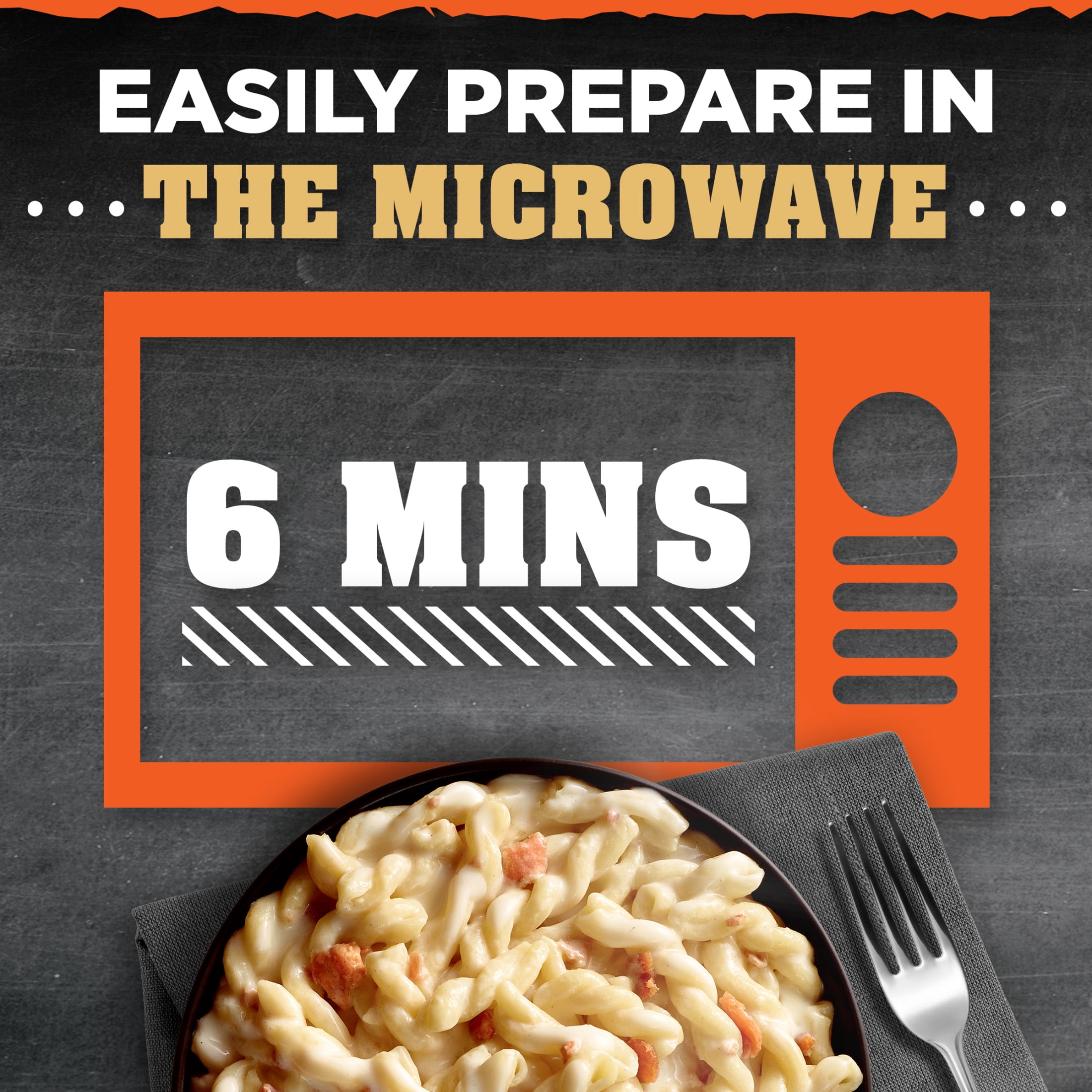 Devour Big Bowl White Cheddar Mac & Cheese with Bacon, 14 oz Box