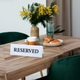 thumbnail image 6 of 6 Pcs Reserved Table Signs, Acrylic Waterproof Clear Reserved Holder Table Signs, 6 of 8