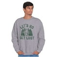 thumbnail image 5 of Smurfs Nature Camping Hiking Get Lost Sweatshirt for Men or Women Brisco Brands S, 5 of 6