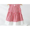 thumbnail image 5 of Toddler Girls Dresses Casual Size 18 Months-24 Months Kid Sleeveless Cotton Plaid Bowknot Patchwork Princess Dress Outfits Play Dress, 5 of 8