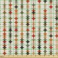 thumbnail image 2 of Ambesonne Geometric Fabric by the Yard Upholstery, Vintage Oval Pattern, 1 Yard, Orange Peach Red, 2 of 5