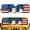 American Flag Cartoon Eye, variant on Pzuqiu Windshield Sun Shade with Fish Pattern, Windshield Sun Shield for Off-Road Vehicle, Blocks UV Rays and Heat Insulation for Summer