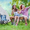 thumbnail image 6 of Outdoor Folding Chair 14.46x14.46x22.83 Inches, Camping Folding Chair Easy to Carry Ideal for Outdoor Picnics Camping Park Fishing Cartoon Blue Roses Seamless, 6 of 8