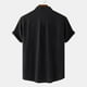 thumbnail image 4 of Camisas Para Hombre Camisa Hawaiana Casual Botones Sólidos Jersey de Playa Cuello Alto Blusa de Manga Corta Odeerbi  ODB157228, 4 of 9