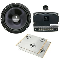 Diamond Audio DES65C 6.5" DES Series 2-Way Component Speaker System 240W NVX SDSK2 Sound Damping