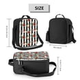 thumbnail image 2 of Honeii Rose Flowers Print Insulated Lunch Bag, Reusable Lunch Box for Adult, Leakproof Cooler Bag for Work Office Travel Picnic, 2 of 7