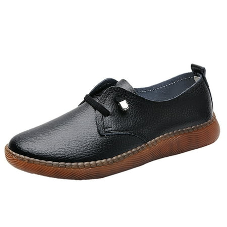 

Huesdet Women s Wide Width Loafers Comfort Slip On Shoes Walking Shoes for Ladies Mocassins Driving Shoe(Black 8)