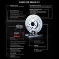 thumbnail image 3 of R1 Concepts Front Brakes and Rotors Kit |Front Brake Pads| Brake Rotors and Pads| Performance Off-Road Brake Pads and Rotors | Hardware Kit and Sensor WBVS1-63001, 3 of 5