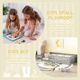 thumbnail image 6 of Floor Bed with Safety Rails & Fun Door, Low Profile Bed, Gray Solid Pine Wood, Easy Assembly,Twin Size, 6 of 6
