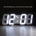 thumbnail image 4 of Reloj Despertador LED 3D ANGGREK Luz Nocturna Función de Atenuación Automática, 4 of 8