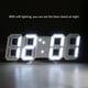 thumbnail image 4 of Reloj despertador LED 3D reloj despertador de escritorio 3D luz nocturna montada en la pared con cable de carga USB para decoración del hogar ANGGREK Otros, 4 of 8