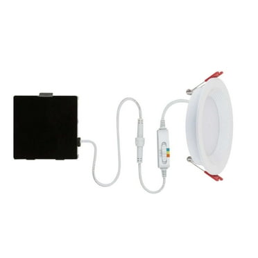 Globe Electric Frost White 4 inch W Metal LED Recessed Light 60 watt