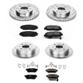 thumbnail image 3 of PowerStop Front and Rear Z23 Evolution Sport Carbon-Fiber Ceramic Brake Pad and Drilled & Slotted Rotor Kit Fits: HONDA Select Models K691, 3 of 10
