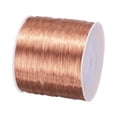 thumbnail image 1 of Hilo magnético de 0.2 mm 2231 pies, alambre de cobre esmaltado, alambre de bobinado magnético, bobina de 200 g, 155 °C para transformadores e inductores, 1 of 6