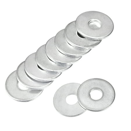 

Uxcell 6mm x 20mm x 1.5mm Zinc Plated Carbon Steel Flat Washer for Screw Bolt 50 Pack