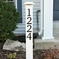 thumbnail image 5 of HASWARE 4 inch (10 cm) Metal House Number Apartment Door Numbers Mailbox Address Sign with 2 Screws, Zinc Alloy (#2, Black), 5 of 7