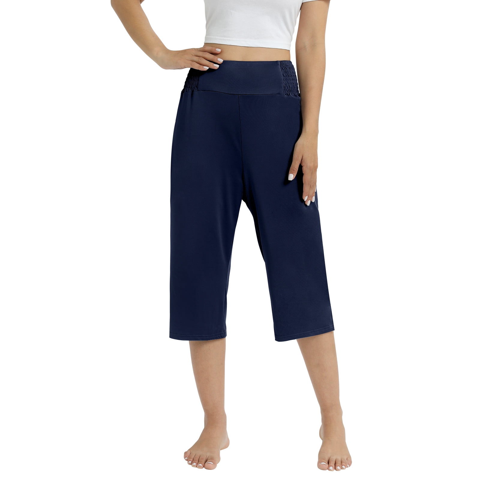 WBQ Women Sleep Shorts Soft Pajamas Shorts Lounge Bottoms High Waist