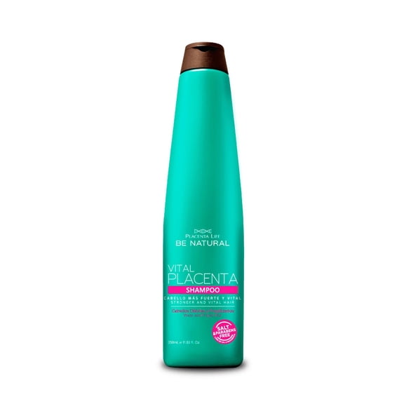 Placenta Life Be Natural Vital Shampoo for Weak & Fragile Hair - Sulfates and Parabens Free- 350 ml/ 11.83 Fl.Oz.