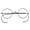 Gunmetal, variant on Agstum Retro Small Round Gold Wire Rim Eyeglasses Optical Glasses Frame with Cable Arms