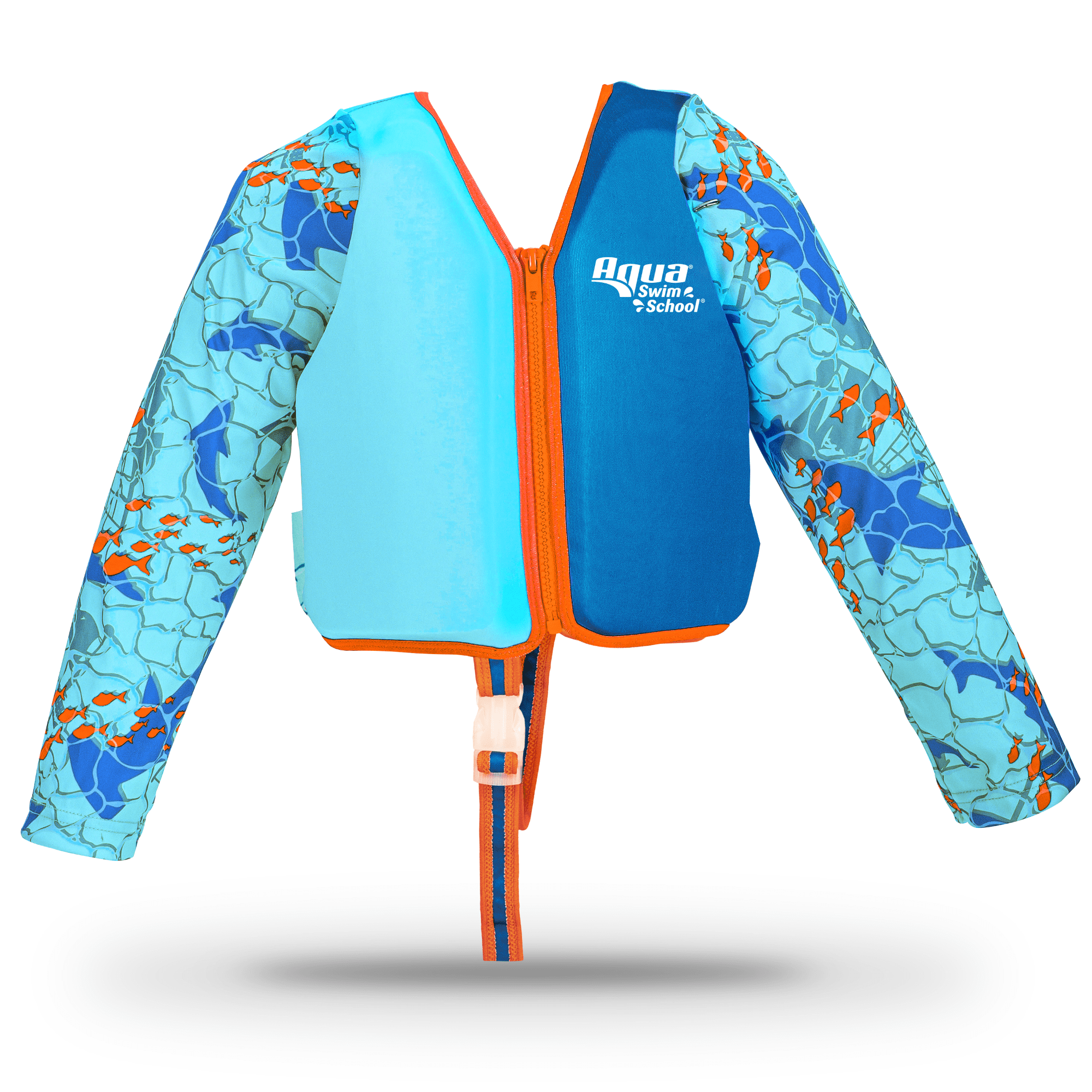 (2 pack) Aqua SwimSchool Grow-with-Me Swim Vest, Ages 3-6, Blue Shark