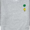 thumbnail image 3 of Peanuts - Woodstock Clover - Men's Crew Neck Fleece Pullover, 3 of 6