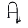thumbnail image 1 of Deck Mounted Flexible Kitchen Faucets Pull Out Mixer Tap Black Hot Cold Kitchen Faucet Spring Style With Spray Mixers Taps ,Built To Last, 1 of 7