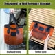 thumbnail image 5 of Cubo de pesca plegable de gran capacidad para acampar y guardar en el coche. Lavabo portátil de 10 l con asa para remojo al aire libre y transporte de agua. Aestivo | Naranja | AESTIVO, 5 of 7