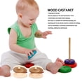 thumbnail image 4 of Finger Castanet, Fingerguard Design Durable Wooden Finger Castanet Portable  For Orchestra, 4 of 8