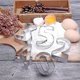thumbnail image 4 of Biscuit cutter set of 9, jelly fondant cutter set, stainless steel, large digital cutter for fondant biscuits, cakes and fruit, 4 of 4