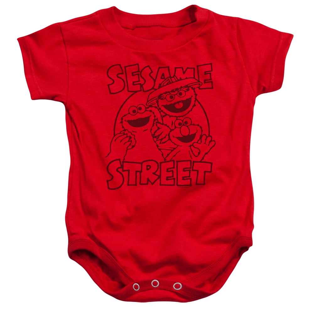Sesame Street - Group Crunch - Infant Snapsuit - 12 Month