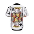 thumbnail image 2 of King Of Clubs Playing Card Print Active Baseball Jersey for Men and Women, POKER Button Down Women’s Baseball Team Shirts., 2 of 4