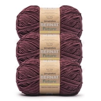 Bernat® Future™ #4 Worsted (Medium) Polyester Yarn, Fine Burgundy 6oz/170g 333 Yards (3 Pack)