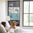 thumbnail image 3 of Laundry Room Window Privacy Film, Wash Dry Fold Repeat Splicing Colorful Wood Static Cling UV Sun Blocking Tint Film Heat Control Windows Films for Bedroom Bathroom, Window Stickers 23.6"x59", 3 of 8