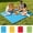 Red, variant on Solid Color Foldable Picnic Blanket Beach Mat,60x80" Outdoor Picnic Blankets With Hand Strips For Easy Carrying,Waterproof Sand Mat for Beach Camping Hiking Travel Concerts Grass Park Lawn