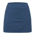 thumbnail image 3 of uublik Girls Athletic Skirt Navy Tennis Skirts Golf Skort Athletic Dance Running School Sport Skirts with Shorts Size 2T-12, 3 of 5