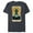 Navy Heather, variant on Marvel Tarot Arcana Black Panther as the Judgement Card - Short Sleeve Blended T-Shirt for Adults - Customized-Navy Heather