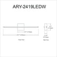 thumbnail image 2 of Dainolite ARY-2419LEDW-PC  Wall (Decorative), 2 of 3