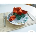 thumbnail image 5 of Rangeene Handmade Mesh Metal Green Dining Napkin Rings; Green; Set of 8, 5 of 6