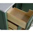 thumbnail image 6 of California 42" Bathroom Vanity with Sage Green Cabinet and Carrara Marble Top, 6 of 6